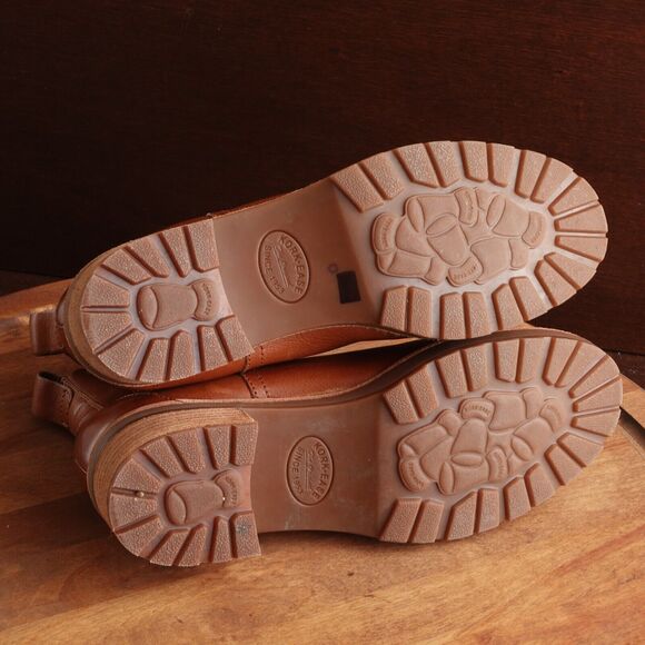 Kork Ease Boots Womens SZ 9M Brown Waylin Leather Ankle Lug Sole Pull On Casual - Picture 9 of 13